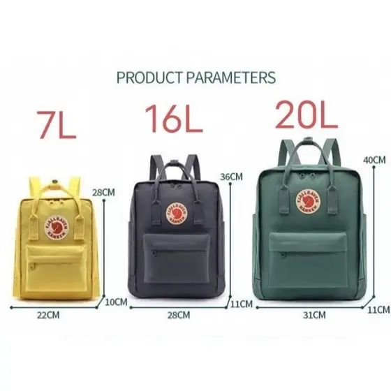 Mochila Feminina 20L 16L 7L Fox Kanken Mochila Bolsa Feminina Mochila Escolar