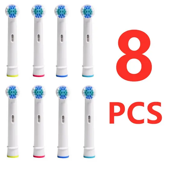 8 Peças de Cabeças de Escova de Substituição para Escova de Dentes Elétrica Compatíveis com Oral-B