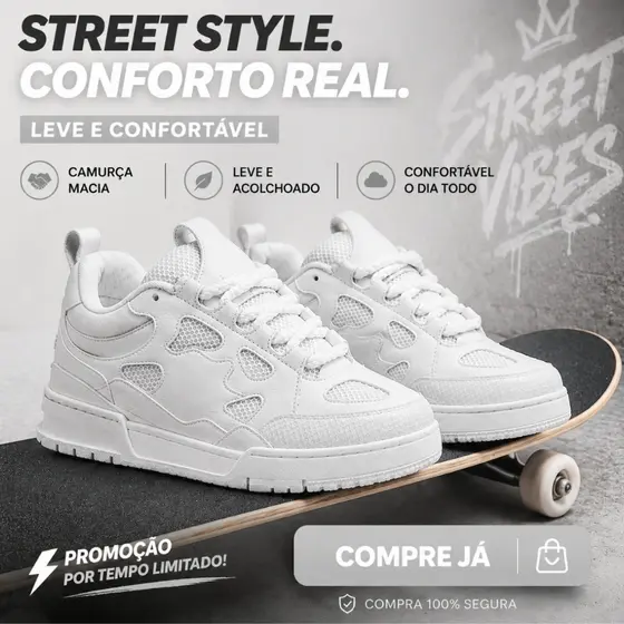 Tênis Masculino Premium Casual para Homens que Buscam Estilo Conforto e Tendência
