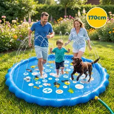 Piscina Com Chafariz Brinquedo Tapete Inflavel Pulverizador 170cm