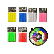 Fitas Refletoras Raios Bicicleta ABS Universal 75mm Cores