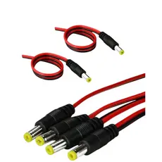Kit 6 Conector P4 Macho Rabicho 12V Luatek LKP-401 P/ Câmera CFTV Fita Led Arduino Cabo Alimentação