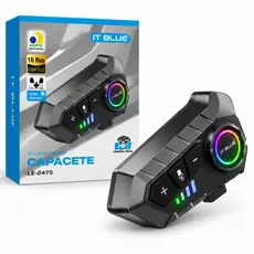 Intercomunicador Bluetooth Para Capacete Moto Fone Ouvido IT-Blue LE-2475