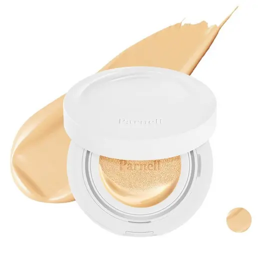Parnell Cicamanu Serum Cushion - Base Hidratante para Cobertura, Acabamento Brilhante e Leve para Pele Sensível e Seca c