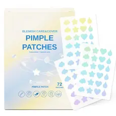 Adesivos de Estrela Fofos para Acne no Rosto, Patches Hidrocoloides para Cobrir Espinhas e Imperfeições, Adesivos Irides