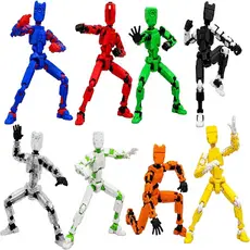 2026 Novo Conjunto de 8 Figuras de Ação T13, Figuras de Titã e Robô Pré-Montadas e Impressas em 3D, Brinquedos Robô Alta