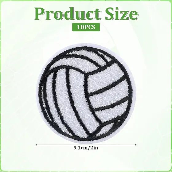 10 Patches Termocolantes de Vôlei |   Patch de Costura, Bordado, Para DIY em Jaquetas Esportivas, Bonés, Jeans, Mochilas
