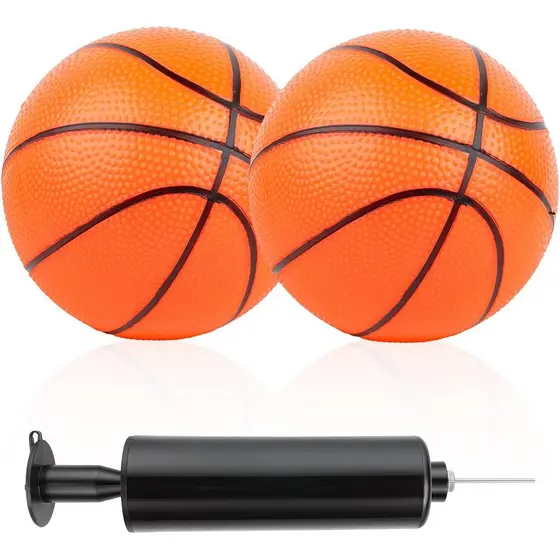 2 Bolas de Basquete de Reposição para Fisher Price, Mini Bola de Basquete Macia de 6" com Agulha para Inflar, Bola de Ba