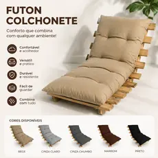 Futon Colchonete Dobrável 120x60x9cm Almofada para Pallet Sofá Banco Jardim Varanda Premium