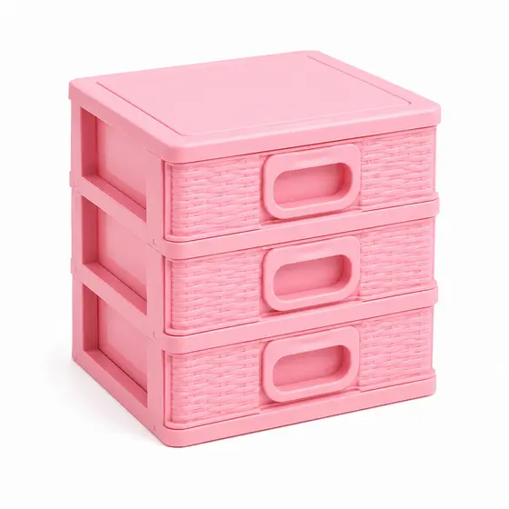 Gaveteiro Organizador de Mesa 3 Gavetas Compacto Porta Treco Multiuso