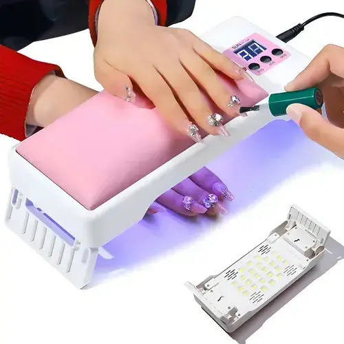 Cabine Led Uv 110v 220v Portátil Com Timer E Apoio Para Mao