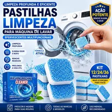 Pastilhas para Limpeza de Máquina de Lavar 12 Unidades