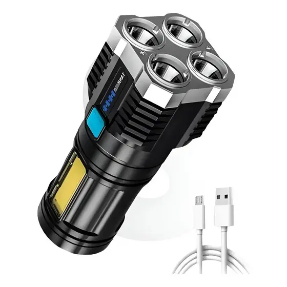 Lanterna Holofote Super Potente Luz Led Alcança Pesca Campin
