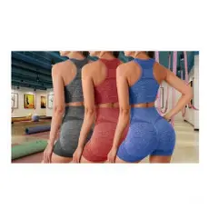 Kit 2 Peças Conjunto Fitness Feminino Short + Top Bra — Estilo, Conforto e Performance para os Seus Treinos! ️‍️
