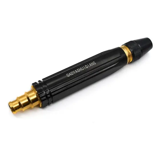 Kit 2 Em 1 Bico Alta Pressão Para Mangueira + Conector Top