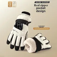 Luvas Esportivas De Inverno Antiderrapante Toque De Esqui Snowboard Acessórios Bolso À Prova Dwaterproof Água Quente Mas