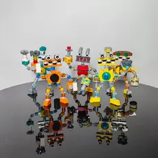 Idéias MOC Bricks My Singing DIY Monsters Figuras Conjuntos De Construção De Brinquedos Para Adultos Montados Presentes
