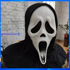 Máscaras Faciais Fantasma pânico de Halloween Horror Mask Party Masquerade Party Pessoa Inteira Ghost Face Scream Mask C