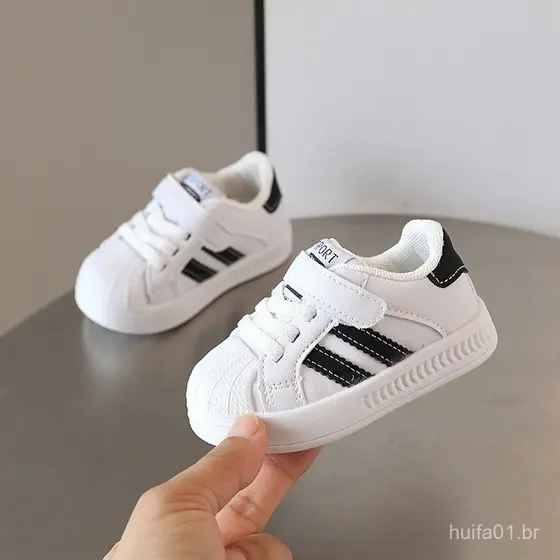 Tênis Infantis 0-3 Anos Sapatos para Bebês Meninos Meninas Sapatos Casuais Leves e Macios OHPV