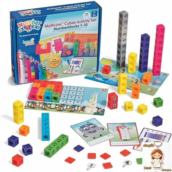 Hand2Mind - Numberblocks MathLink Cubes 1-10 Activity Set