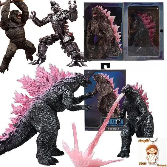 Godzilla 2024 X Kong : O Novo Império Mothra Rodan Mecha SHM SHIN King Ação Figura Colecionável Modelo De Brinquedo