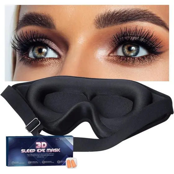 Máscara para os Olhos para Extensão de Cílios Masculina, Máscara 3D para Extensão de Cílios Sem Pressão, Protetor Ocular