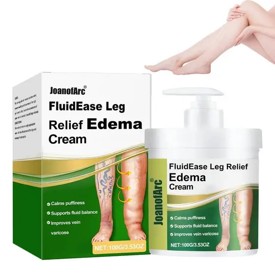 Bálsamo Herbal JoanofArc para Pernas Inchadas e Edema, Massagem Profissional para Cuidado da Circulação e Inchaço de Per
