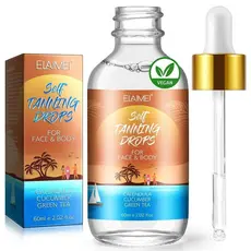 Gotas Autobronzeadoras para Rosto e Corpo - Efeito de Bronzeado Rápido e Duradouro - Vegano e Livre de Crueldade, Tone P