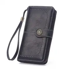 [NOVA ATUALIZAÇÃO] Bolsa Feminina Colorida de Couro PU, Organizador de Cartões de Couro, Acessórios de Bolsa, Carteiras