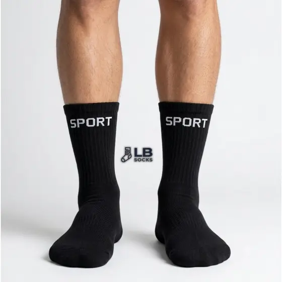 24 Pares de Meia Unissex Cores MESCLADAS Masculina Feminina Cano longo/Alto