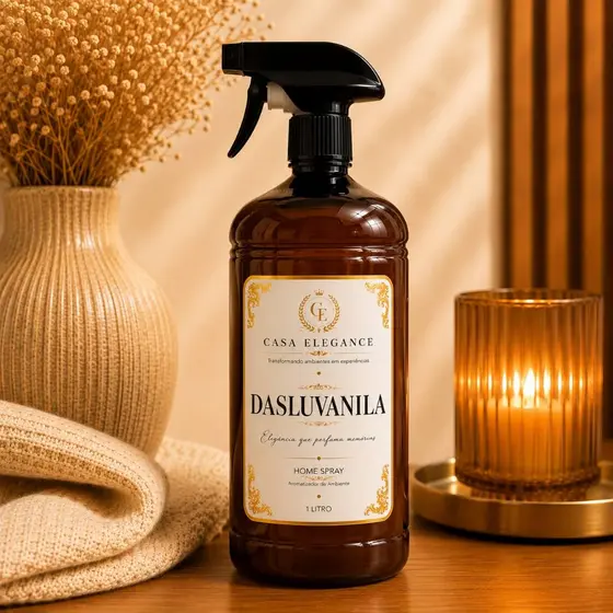 Home Spray  Baunilha Daslu Vanila 1L Aromatizador de Ambiente Casa Elegance