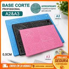 Base de Corte A2 A3 Autocicatrizante com Régua 0,5cm 45x30 60x45cm para Artesanato DIY