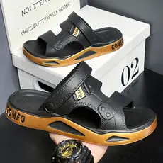 Sandálias de EVA sapatos masculinos verão ao ar livre usar chinelos de condução de dupla utilização leve resistente ao d