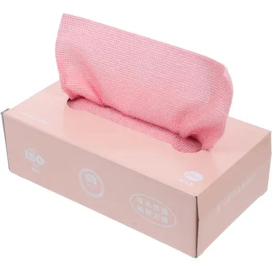 1 Caixa de Panos de Cozinha Descartáveis Super Absorventes para Uso Úmido e Seco, Panos Multiuso para Lavar Louças e Lim