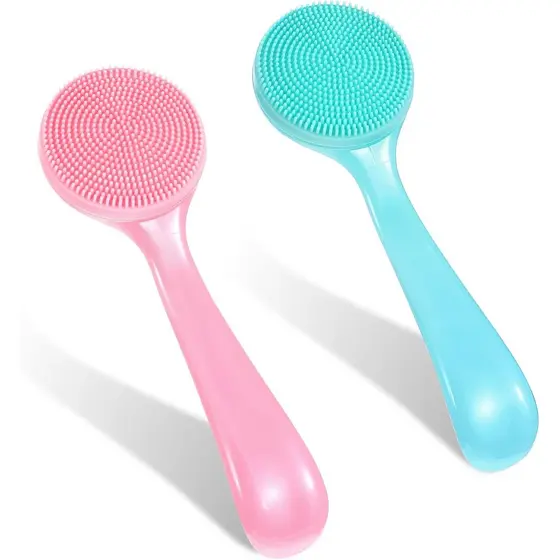 2 Peças de Escova Esfoliante Facial, Ferramenta de Esfoliação para o Rosto, Escova de Limpeza Facial, Escova Esfoliante