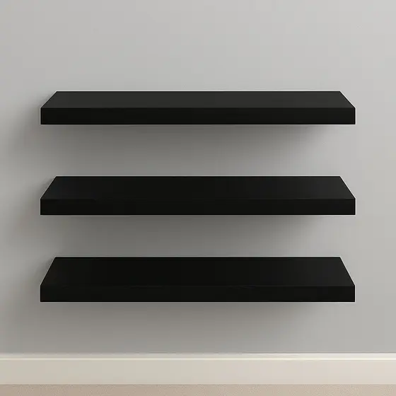 Kit 3 Prateleiras 30cm MDF Luxo Nichos Sala Cozinha Quarto Banheiro Com Kit De Instalação