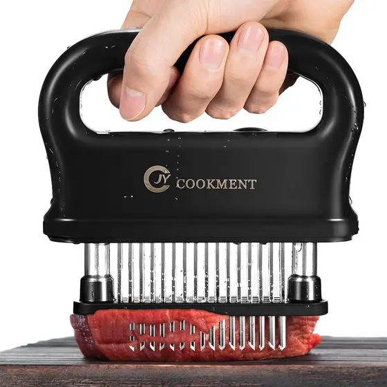 Amaciador de Carne JY COOKMENT com 48 Lâminas de Aço Inoxidável Ultra Afiadas, Utensílio de Cozinha Ideal para Amaciar,