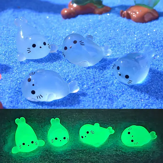 Transfronteiriço venda quente Micro paisagem luminosa pequeno selo tanque de peixes paisagismo diy acessórios de decoraç