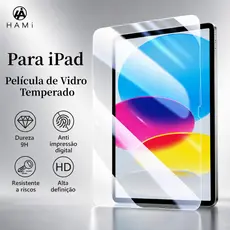 HAMI Película de Vidro Temperado para iPad 7/8/9/10/11 A16/Air,Bordas Arredondadas Para Toque Suave