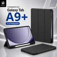 Capa para Samsung Galaxy Tab A9+ Plus 11” 2023 com Porta Caneta, TPU Macio, Sleep Wake e Suporte