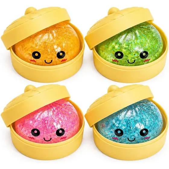 Caixa Misteriosa de Squishies de Dumpling, Brinquedo de Apertar de Retorno Lento, Brinquedos Squishies de Dumpling para