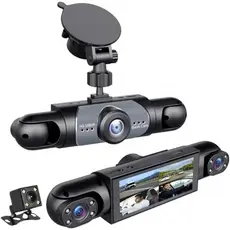 [128GB - Lançamento Especial] Câmera Veicular Saker de 4 Canais, Câmeras Frontal 4K e Traseira Interna 1080P