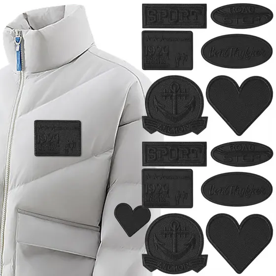 Remendos Pretos Autoadesivos Para Jaquetas , Calças , Camiseta , Reparo De Roupas , Remendo Lavável , Faça Você Mesmo ,