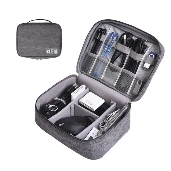 Beilian saco de armazenamento de cabo de dados, carregamento de viagem, tesouro, fone de ouvido, caixa de armazenamento,