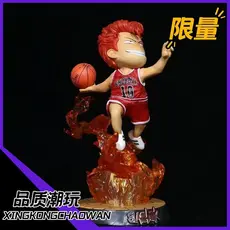 Genius Sakuragi Flower Road [Qualidade Trendy Play] Slam Dunk Peripheral GK Figura Modelo Decoração de mesa de jogo mode