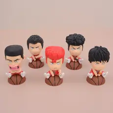 5 estilos versão Q Slam Dunk cabeça grande Anime na moda jogar Sakuragi flor estrada Rukawa Kaede sentado postura orname