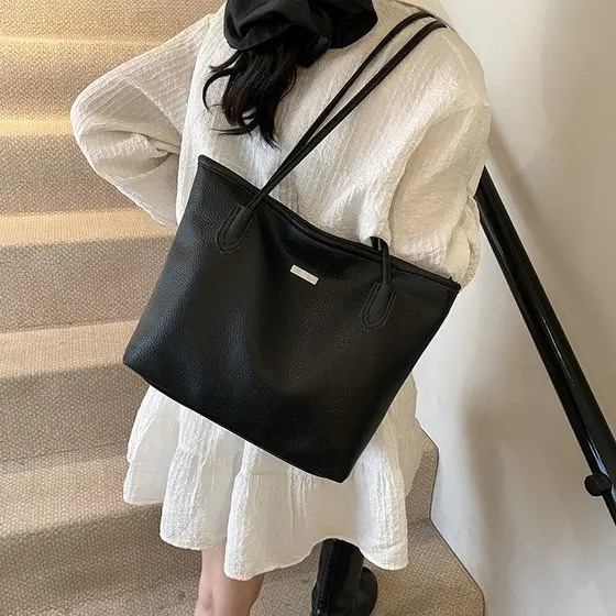 Casual trabalho Commuter moda grande capacidade textura de nicho simples bolsa de ombro suporte de bolsa