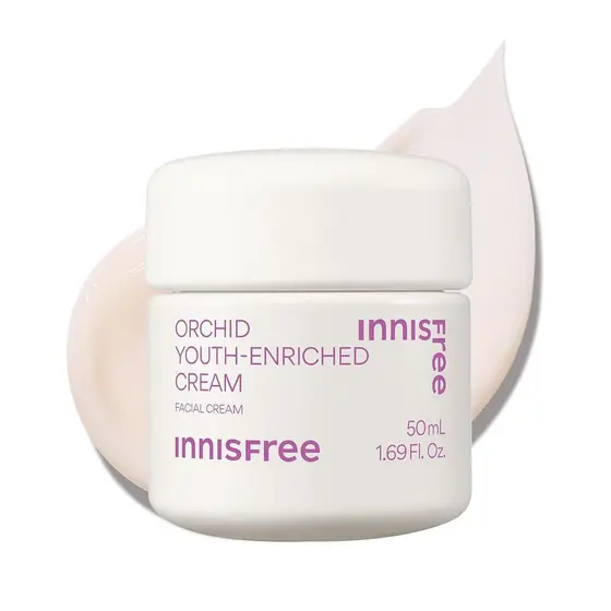 innisfree Orquídea Enriquecedora da Juventude | Hidratante Facial Firmador Coreano com Ácido Hialurônico e Niacinamida p