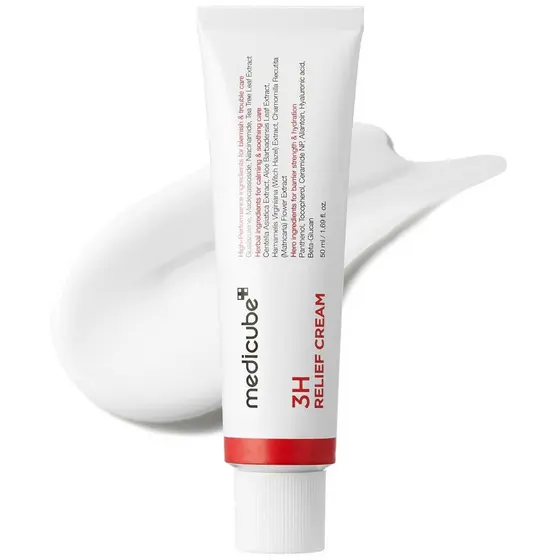medicube3H DailyRelief | Hidratante Calmante Diário para Todos os Tipos | Leve   Confortável   Ideal para uso após trata