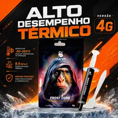 Pasta Térmica CLANM Frost Core 2g 4g CPU GPU PC Notebook 8,5W/mK Cooler Dissipador Alta Performance